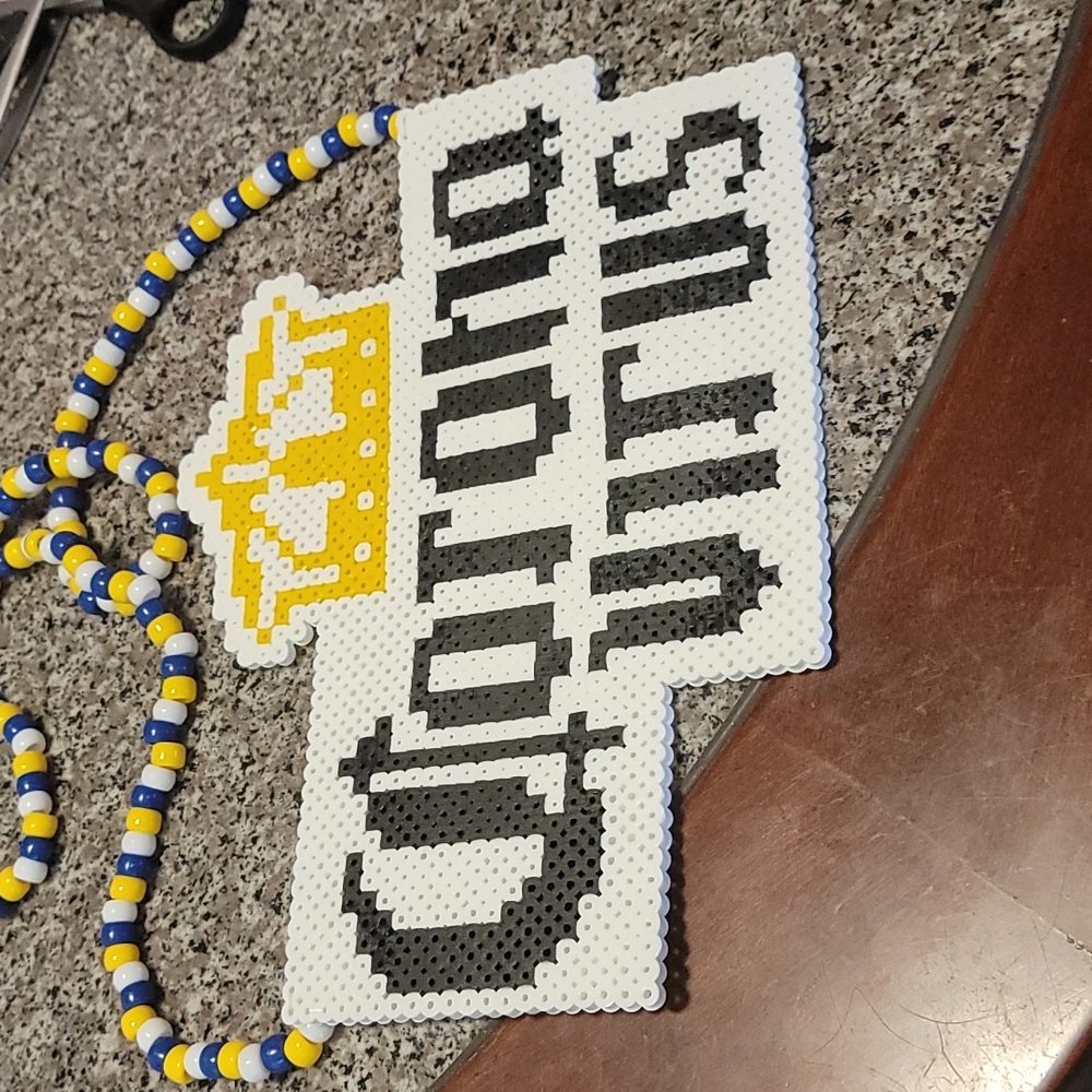 Kandi perler rave necklace